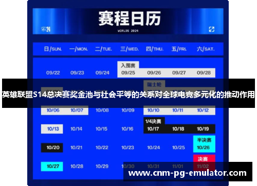 英雄联盟S14总决赛奖金池与社会平等的关系对全球电竞多元化的推动作用