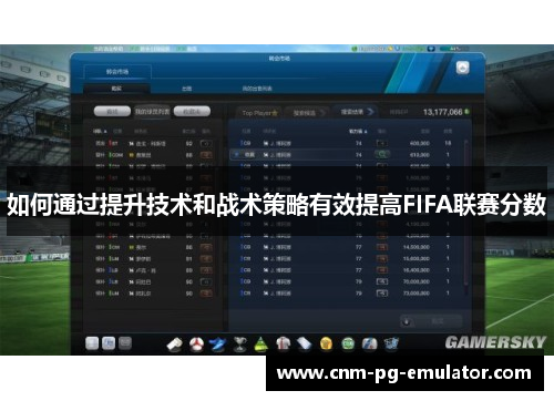 如何通过提升技术和战术策略有效提高FIFA联赛分数